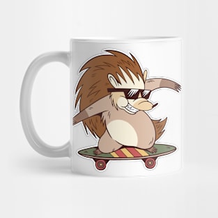 Cool Hedgehog Skate Boarding Mug